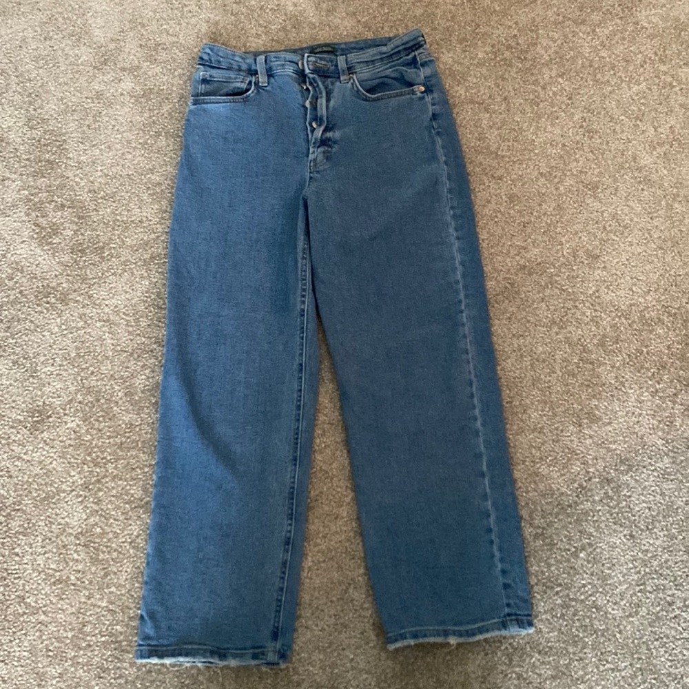 High Rise Straight Leg Jeans